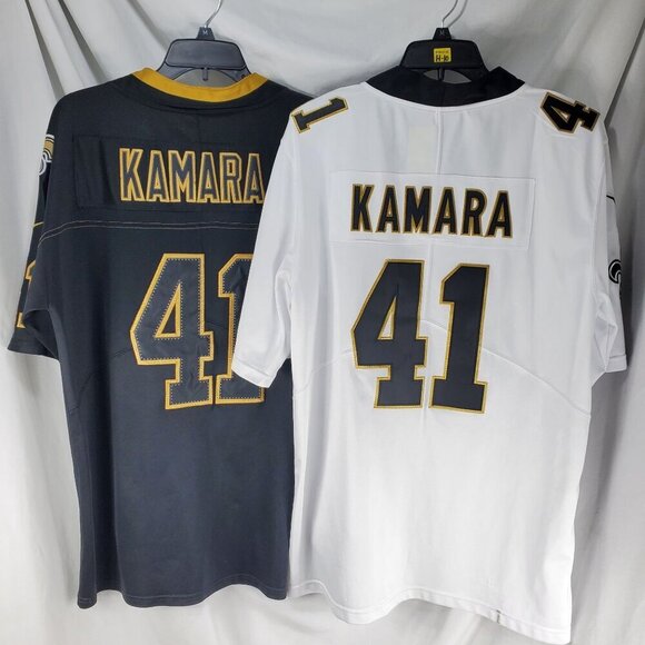 SAINTS Nike Men's Black White Football-NFL Jersey On Field Short Sleeve Small - Picture 2 of 15